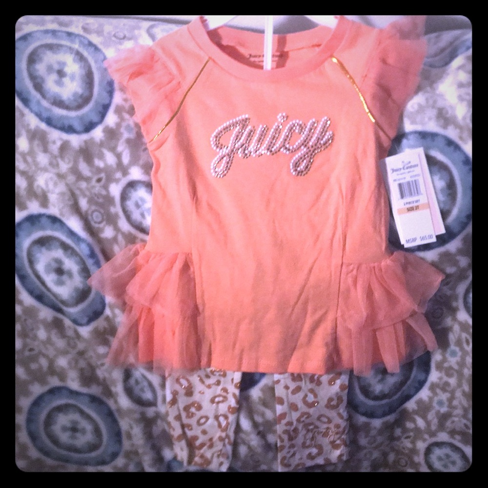 2T Juicy Couture 2-pc Set Coral